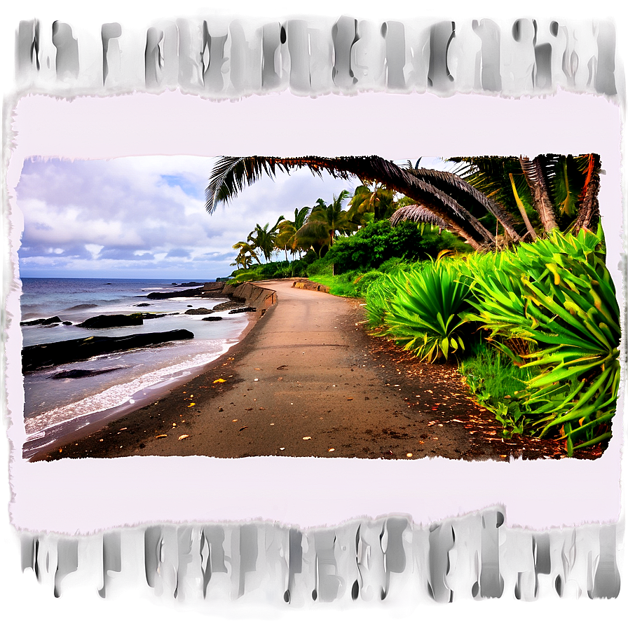 Windy Coastal Trail Png 16 PNG Image