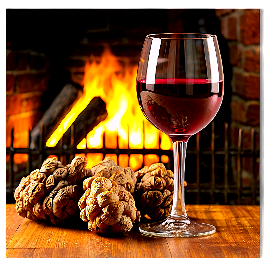 Wine Glass By Fireplace Png Hpd92 PNG Image