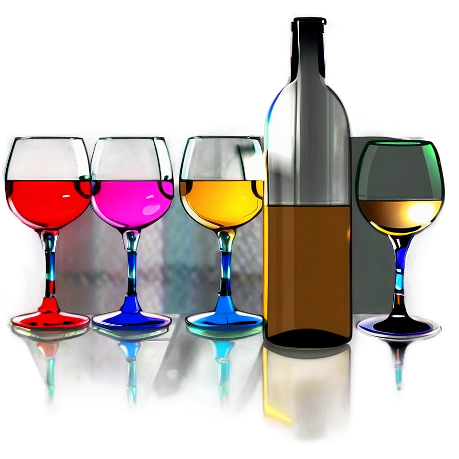 Wine Glasses With Colored Base Png 85 PNG Image