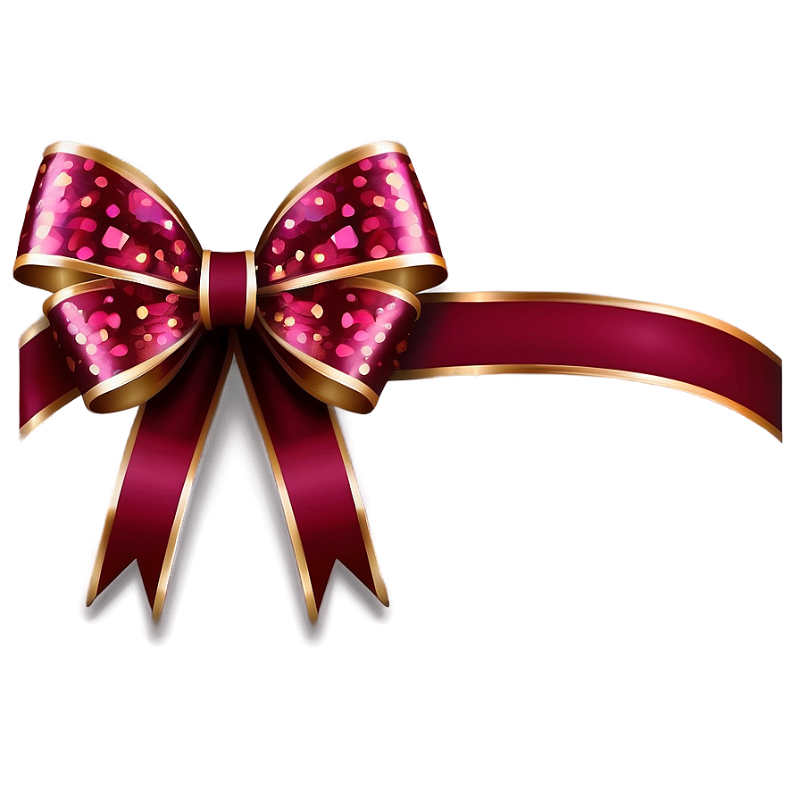 Wine Red Gift Bow Png Pbb PNG Image