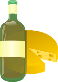 Wineand Cheese Clipart PNG Image