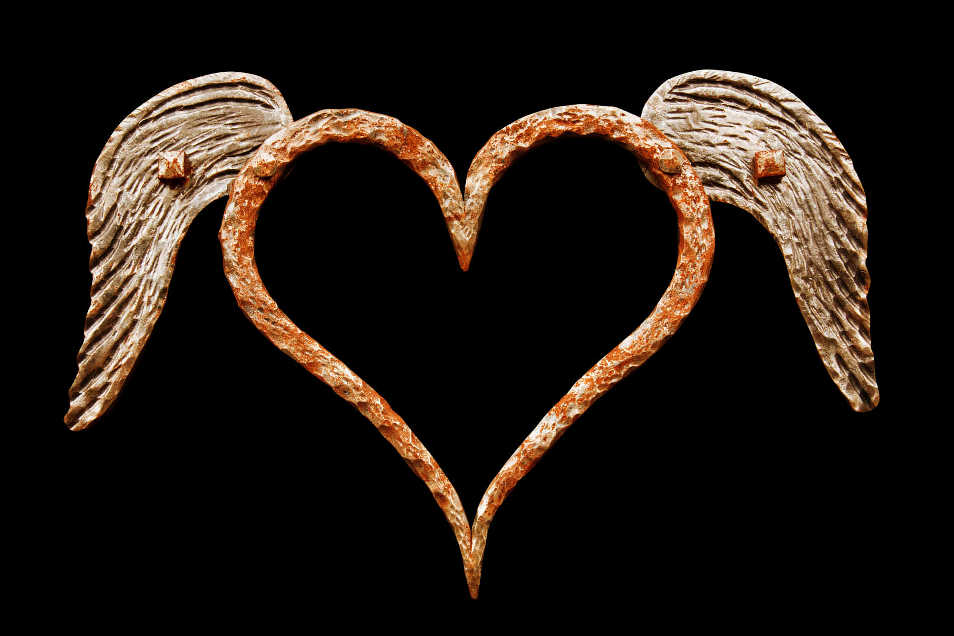 Winged Heart Artwork PNG Image