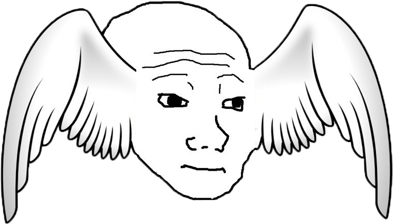 Winged Meme Face.png PNG Image