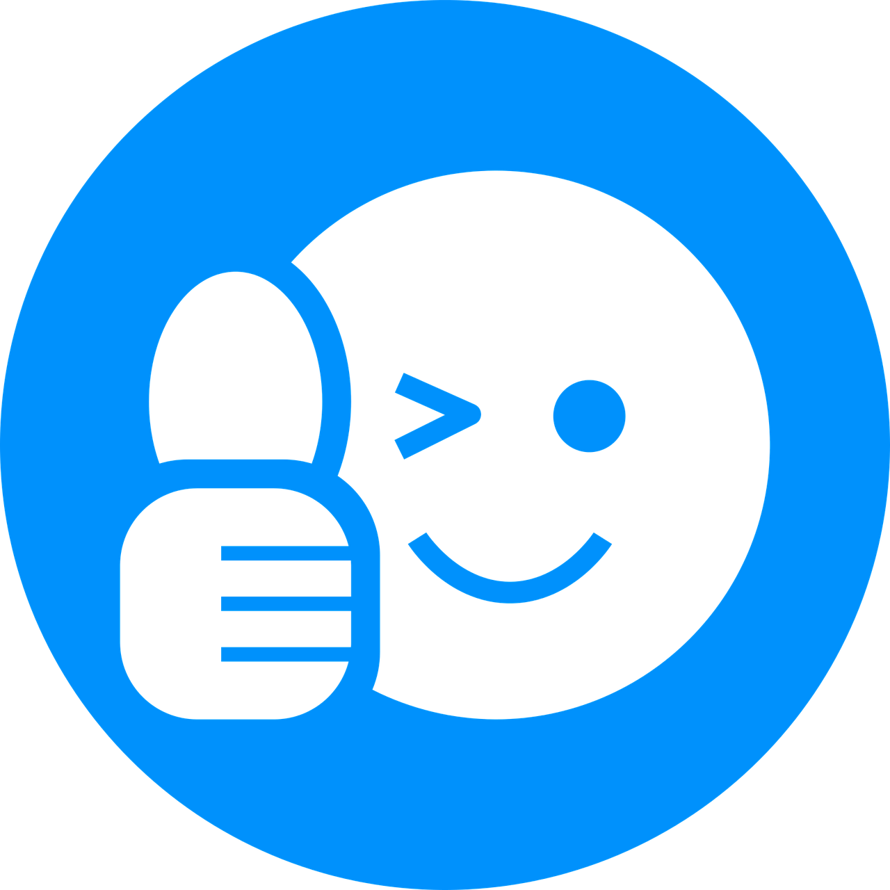 Winking Emoji Graphic PNG Image