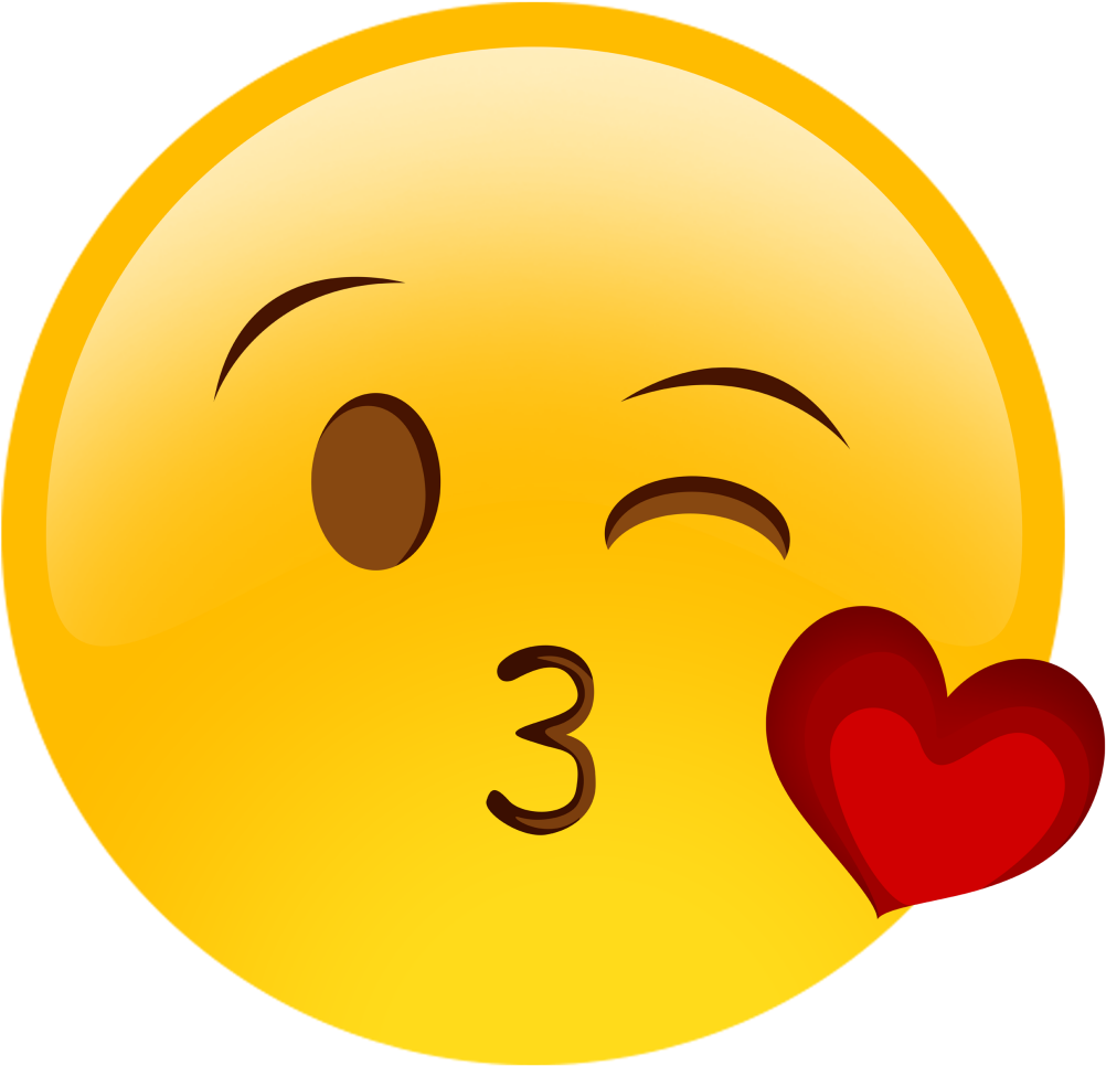 Winking_ Kiss_ Emoji_with_ Heart.png PNG Image