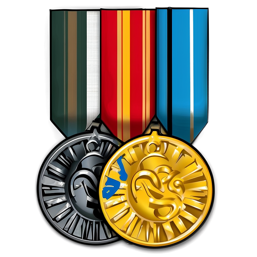 Winner Medal Ribbon Png Cvm1 PNG Image