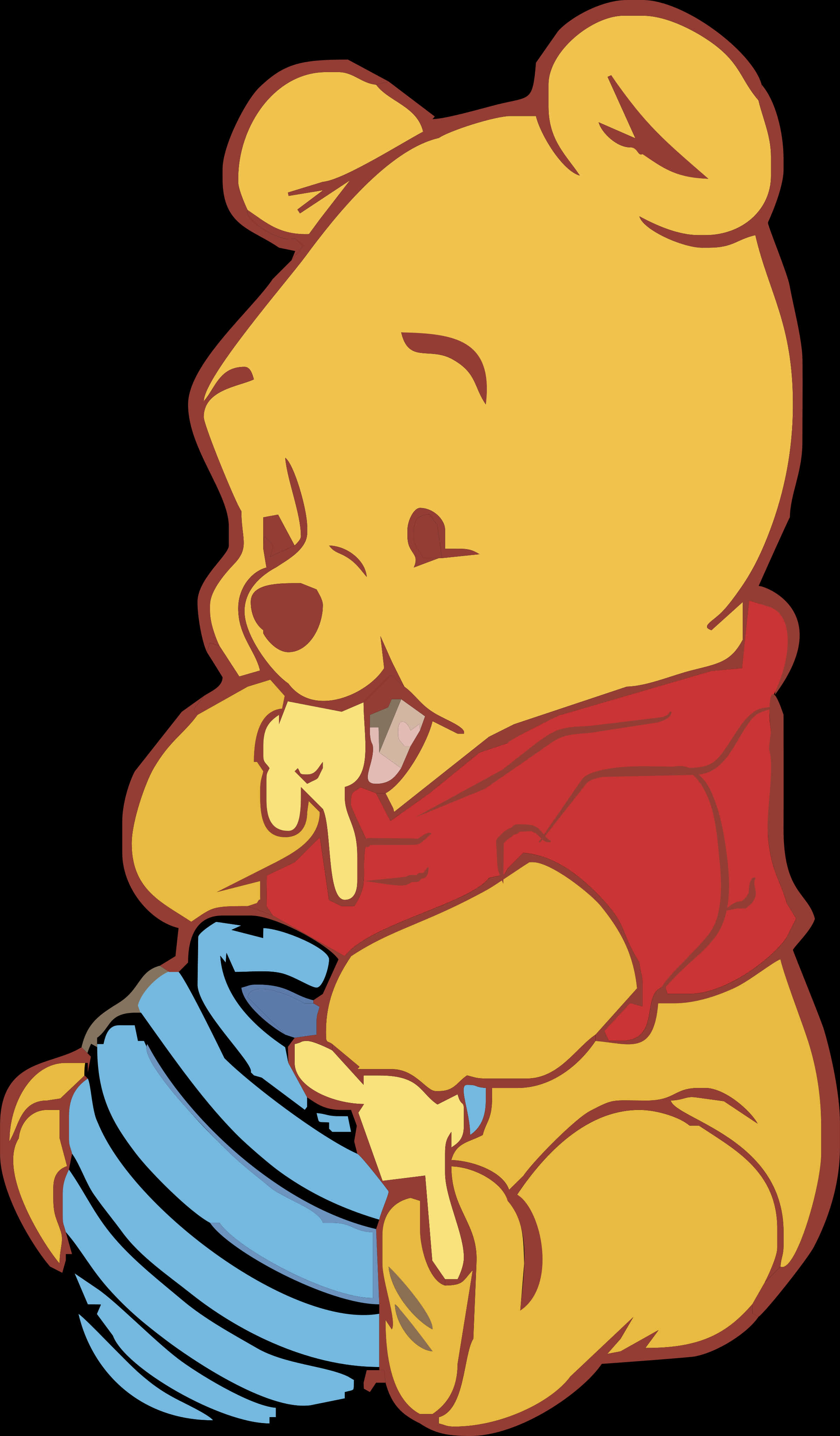 Winnie The Pooh Honey Pot Delight PNG Image