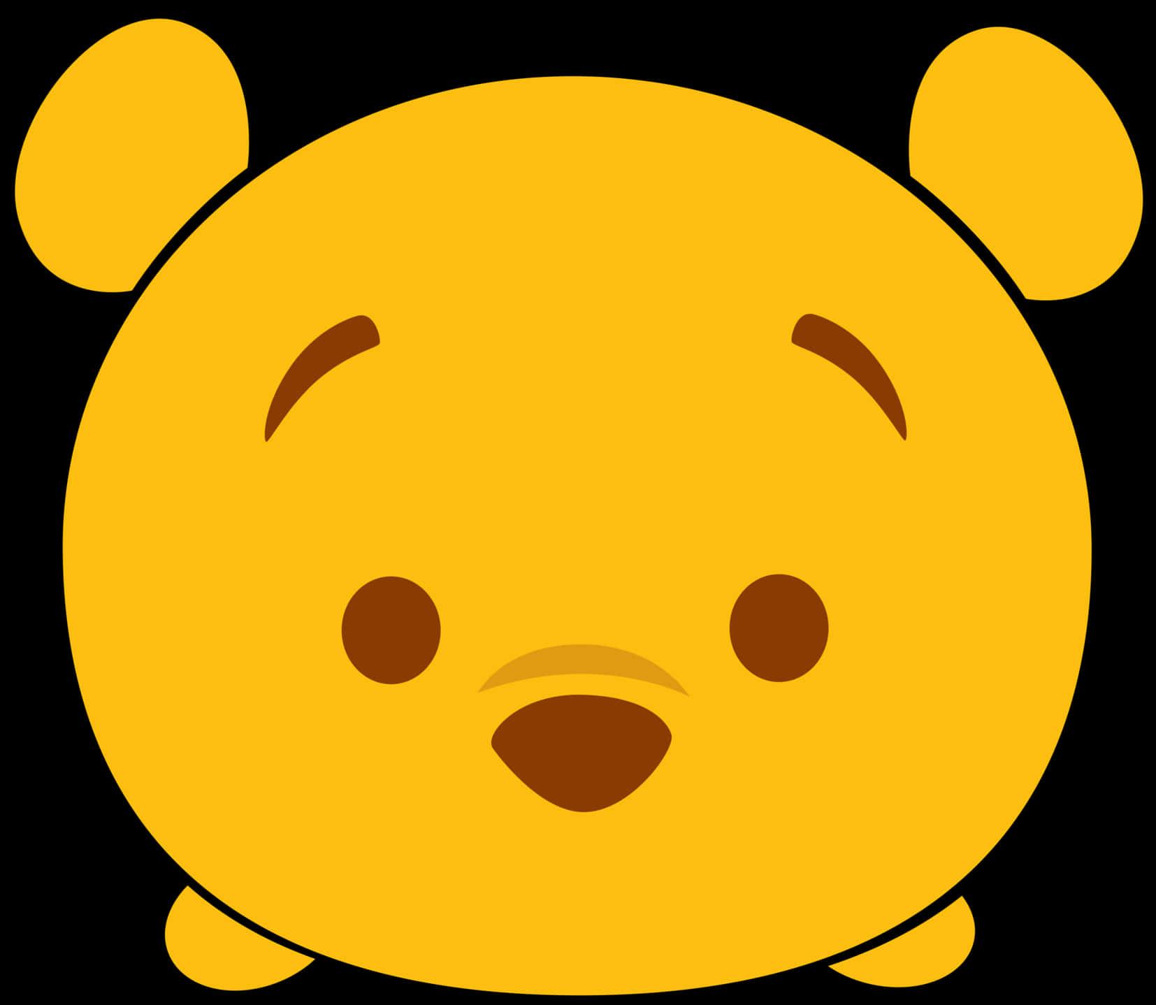 Winnie The Pooh Iconic Face PNG Image