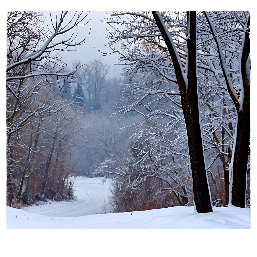 Winter Blizzard Scene Png 06242024 PNG Image