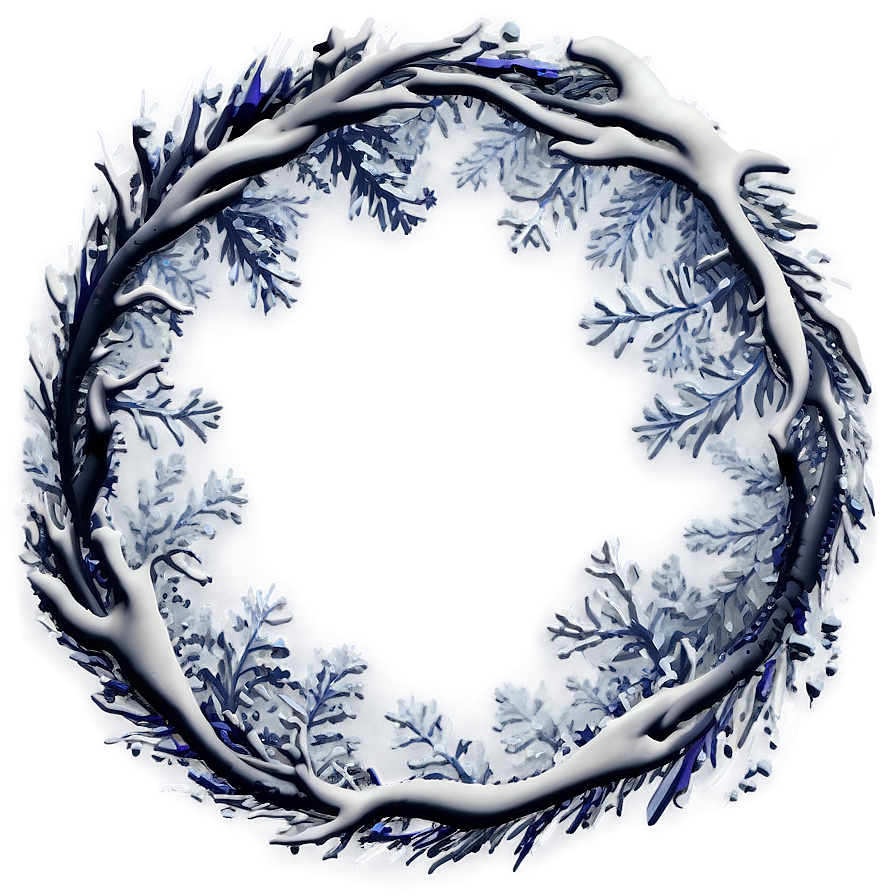 Winter Circle Frame Png 49 PNG Image