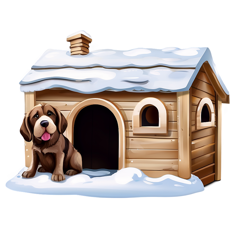 Winter Dog House Png Ymn PNG Image