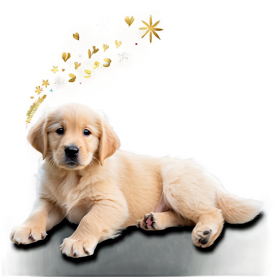 Winter Golden Retriever Puppy Png 74 PNG Image