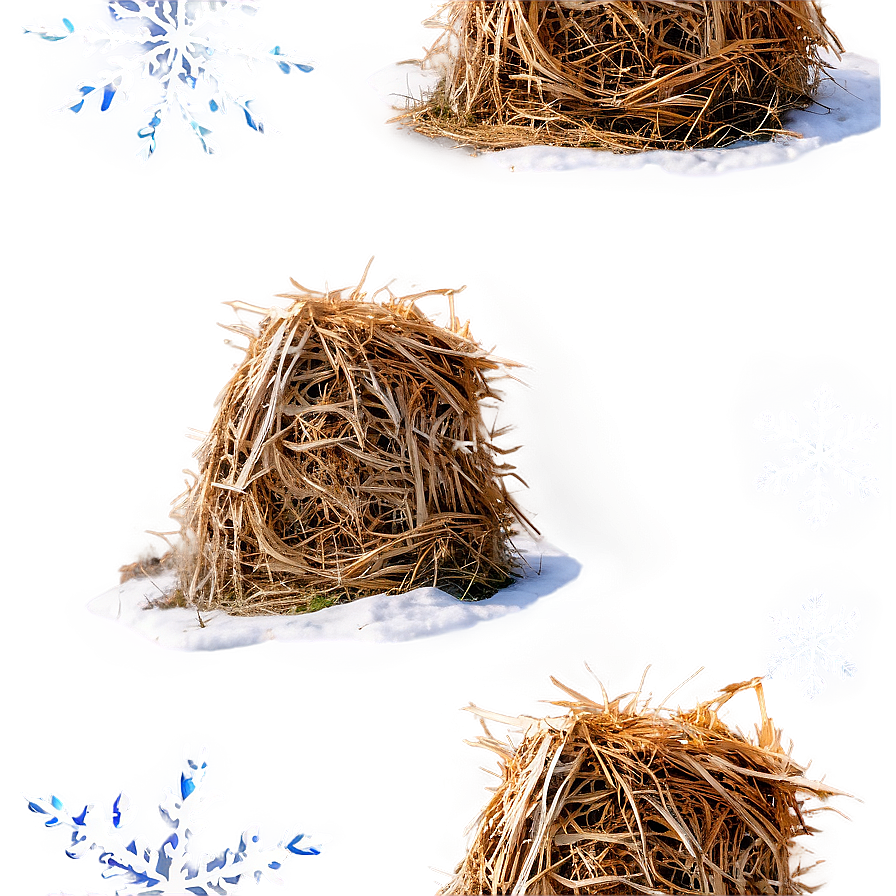 Winter Hay Stack Png 06122024 PNG Image