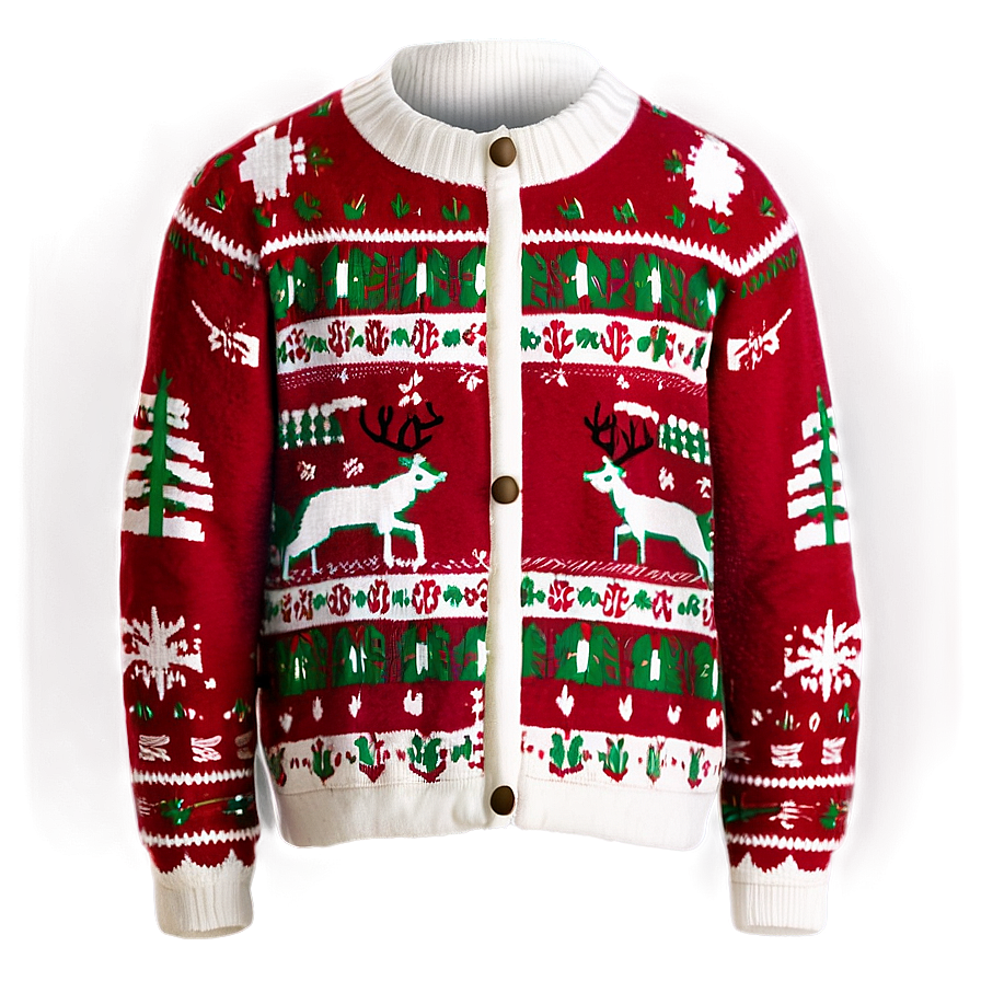 Winter Holiday Sweater Png Dew85 PNG Image