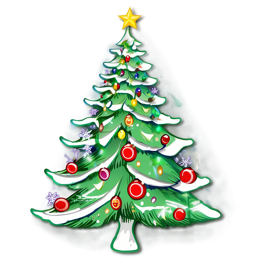 Winter Holiday Tree Outline Png Jpl PNG Image