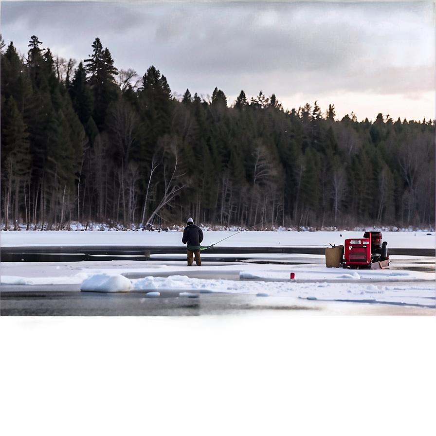 Winter Ice Gone Fishing Png Ybi PNG Image