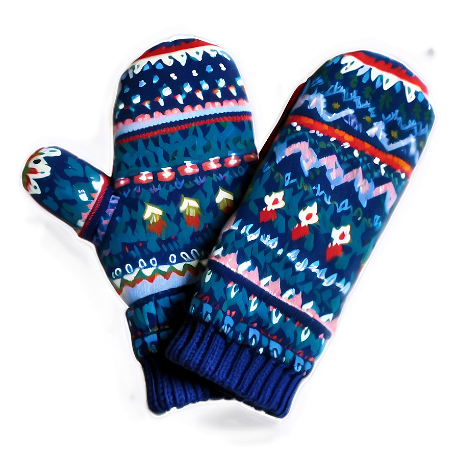 Winter Mittens Pair Png 28 PNG Image