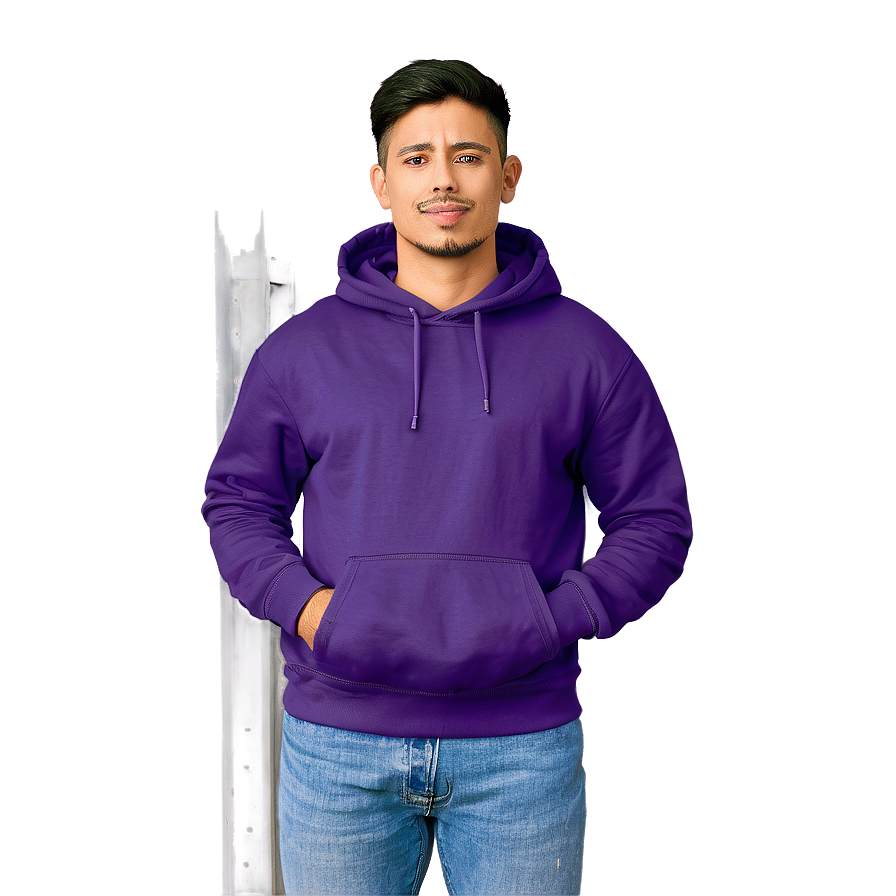 Winter Purple Hoodie Visual Png Cbw79 PNG Image