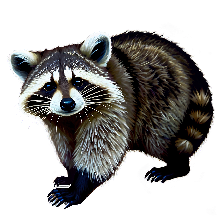 Winter Raccoon Png Ear53 PNG Image