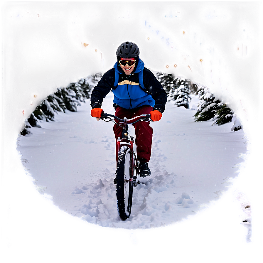 Winter Snow Biking Png Isx42 PNG Image