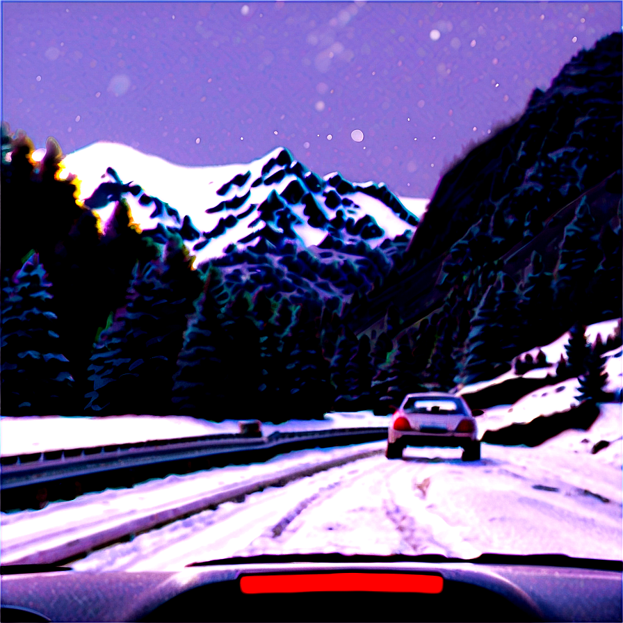 Winter Snow Driving Png 15 PNG Image