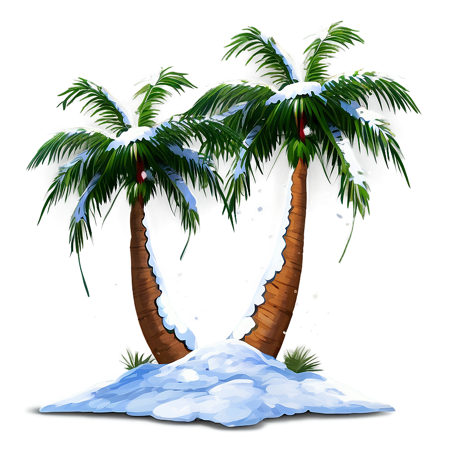 Winter Snow Palms Png 72 PNG Image