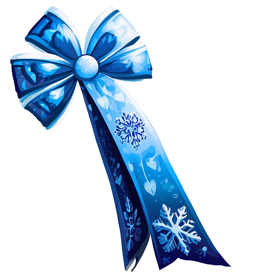 Winter Snowflake Bow Png 05042024 PNG Image