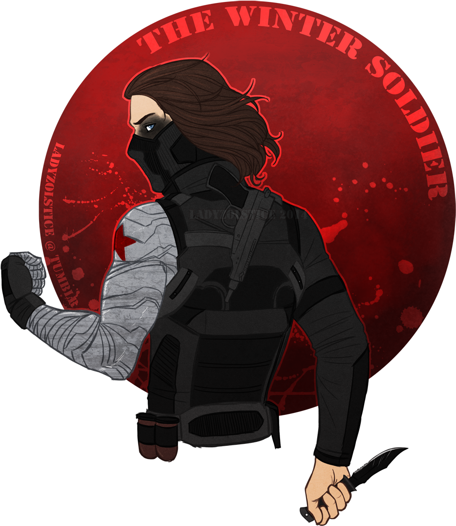 Winter_ Soldier_ Illustration PNG Image