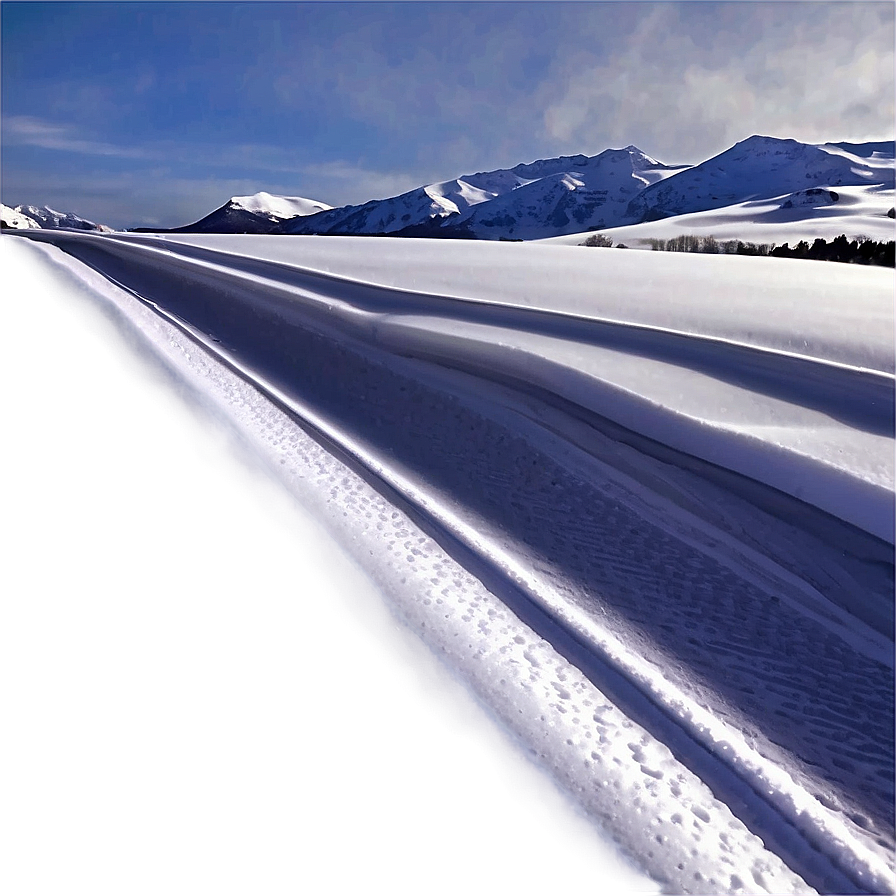 Winter Sports Snow Tracks Png Noa PNG Image