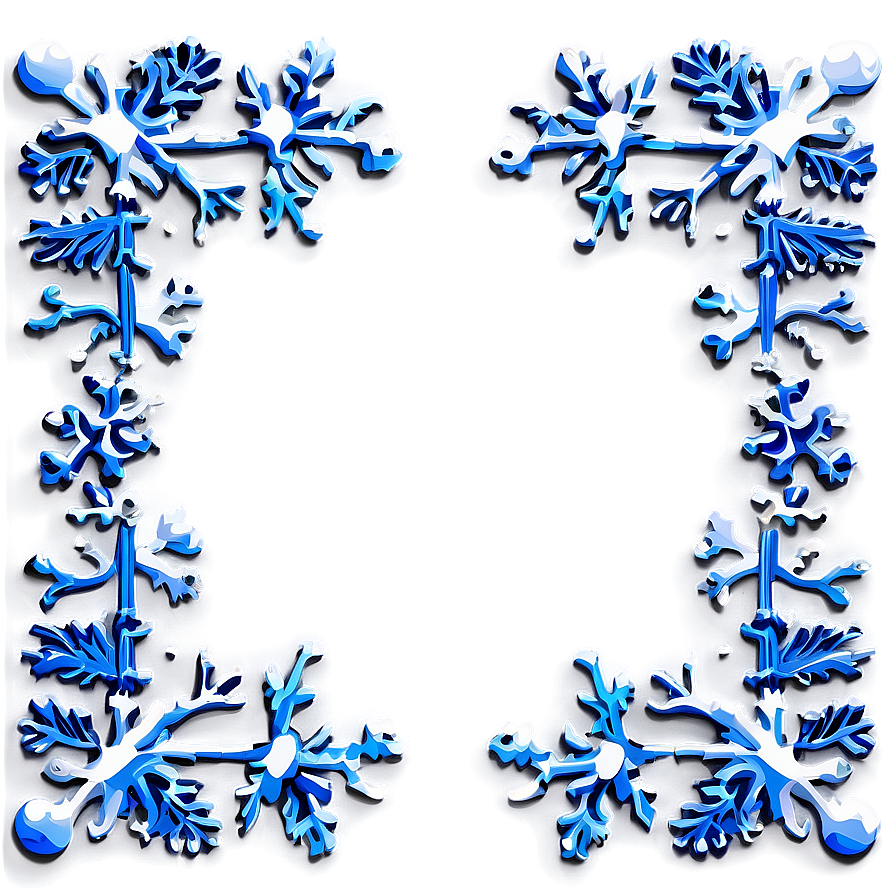 Winter Wonderland Border Png Aud6 PNG Image