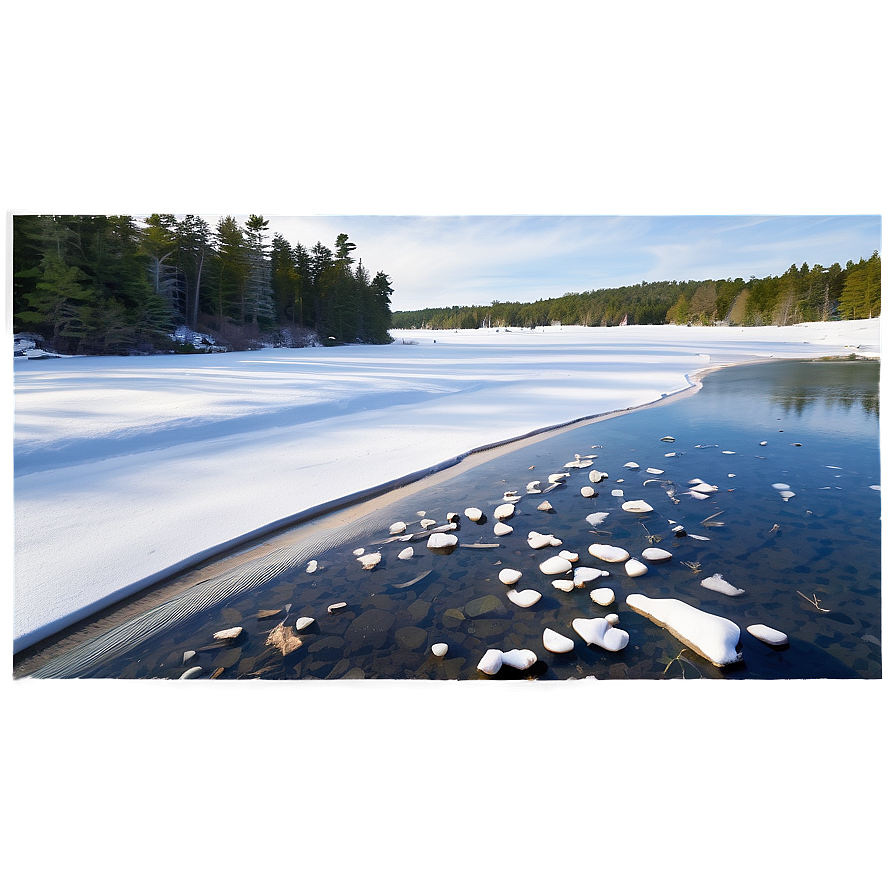 Winter Wonderland Maine Png 06202024 PNG Image