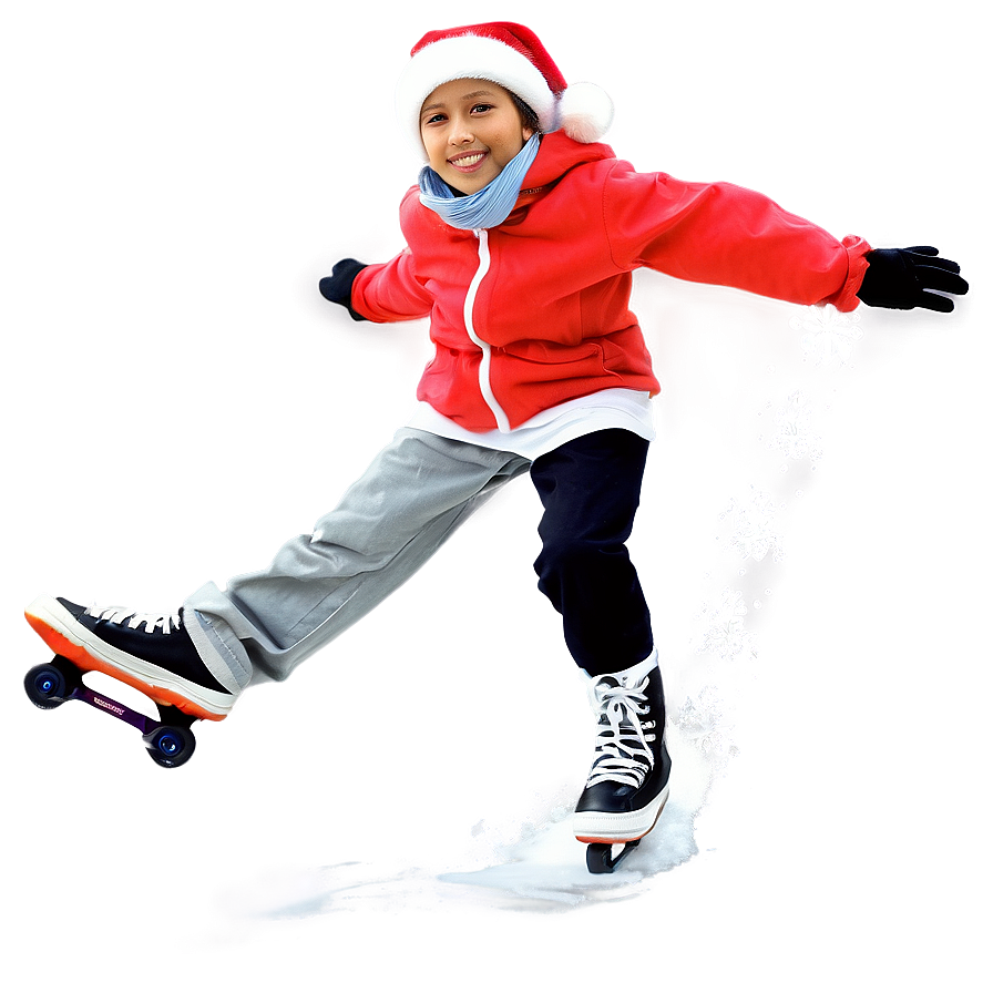 Winter Wonderland Skating Png Vhu77 PNG Image