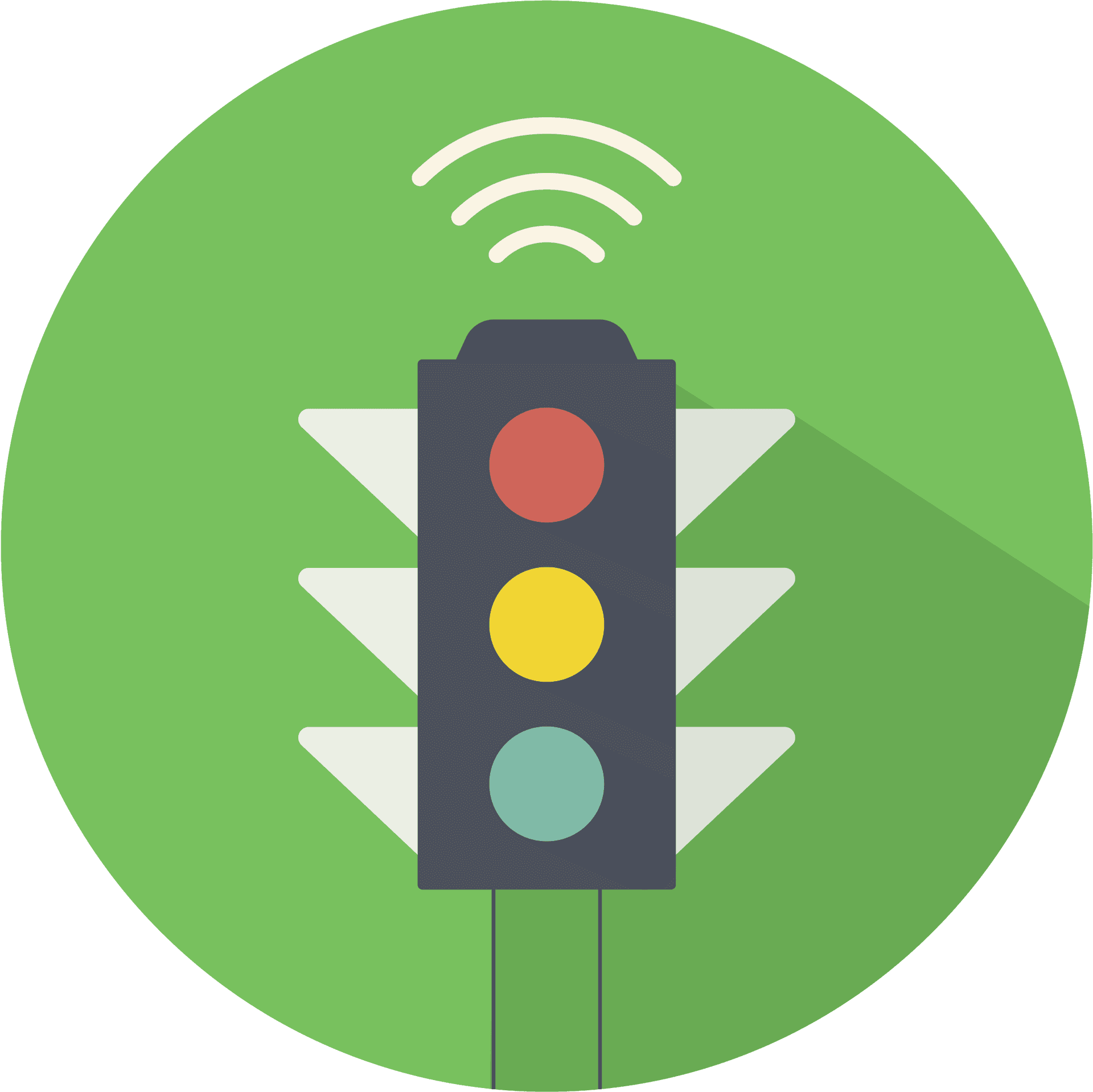 Wireless Controlled Traffic Light Illustration PNG Image