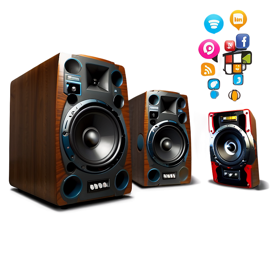 Wireless Dj Speakers Png Yuw63 PNG Image