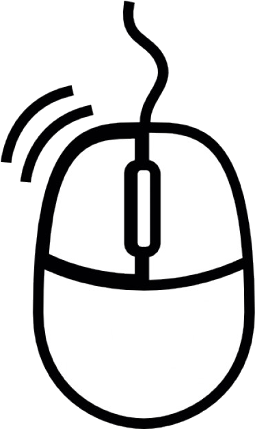 Wireless Mouse Click Illustration PNG Image