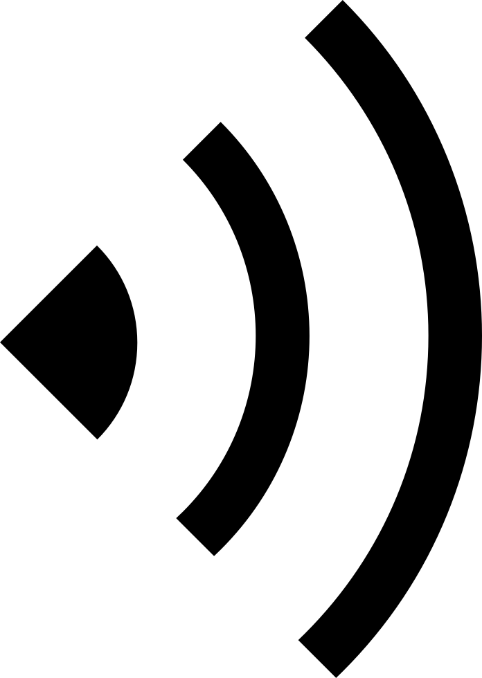 Wireless Signal Icon Black PNG Image