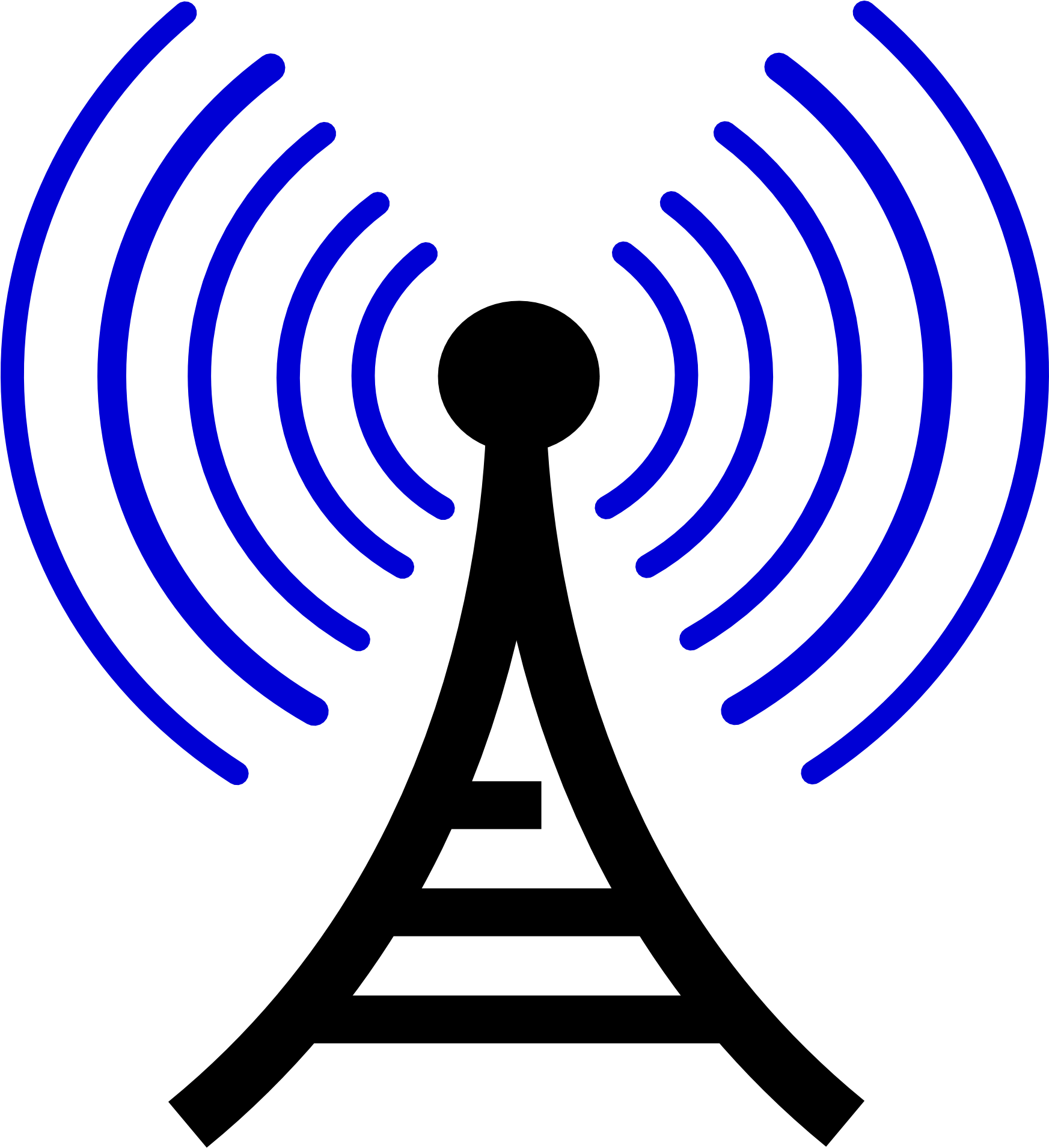 Wireless Signal Transmission Icon PNG Image