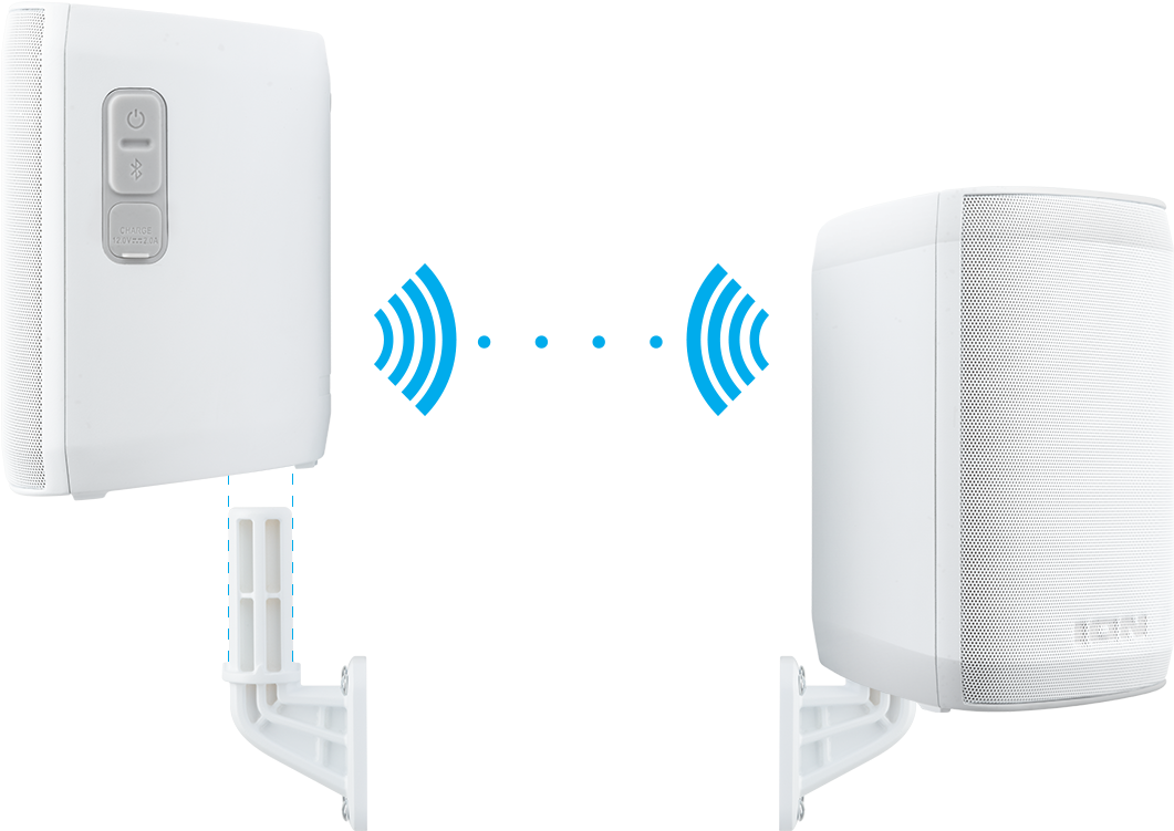 Wireless Speaker Connection Illustration PNG Image