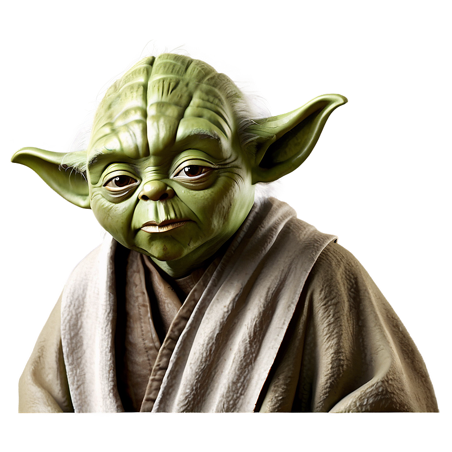 Wise Yoda Illustration Png Ryc50 PNG Image