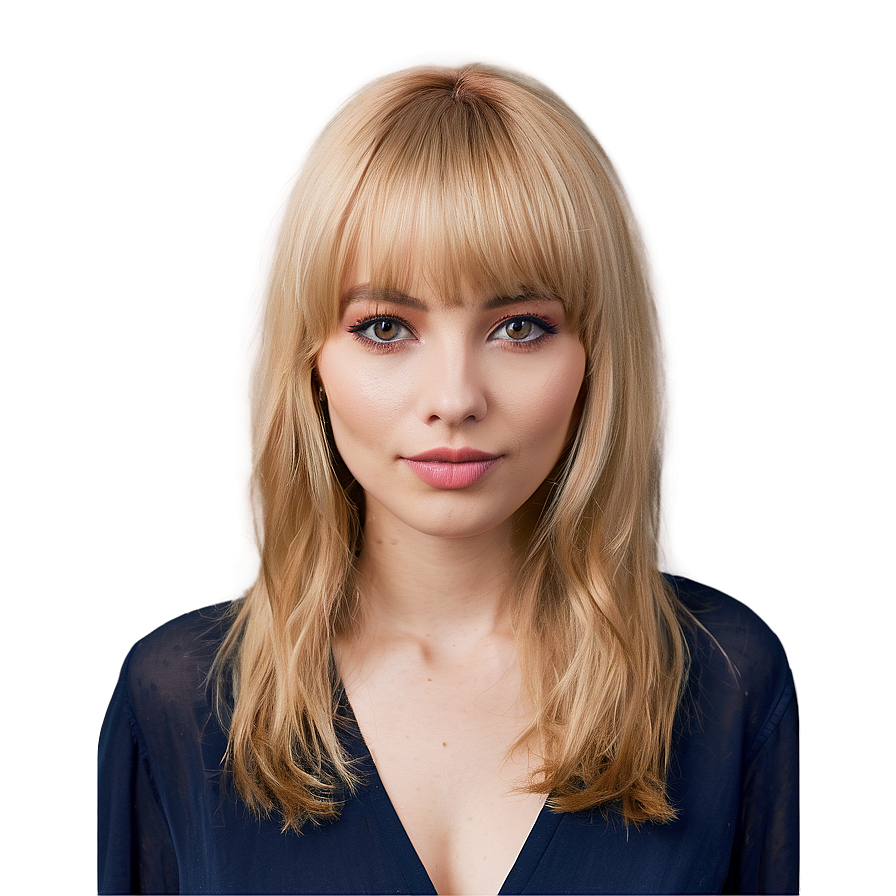 Wispy Blonde Bangs Png Eue54 PNG Image