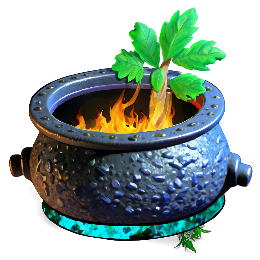 Witch Cauldron In Forest Png 06292024 PNG Image