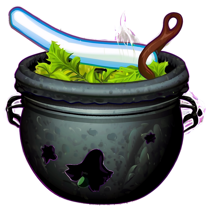 Witch Cauldron Silhouette Png 06292024 PNG Image