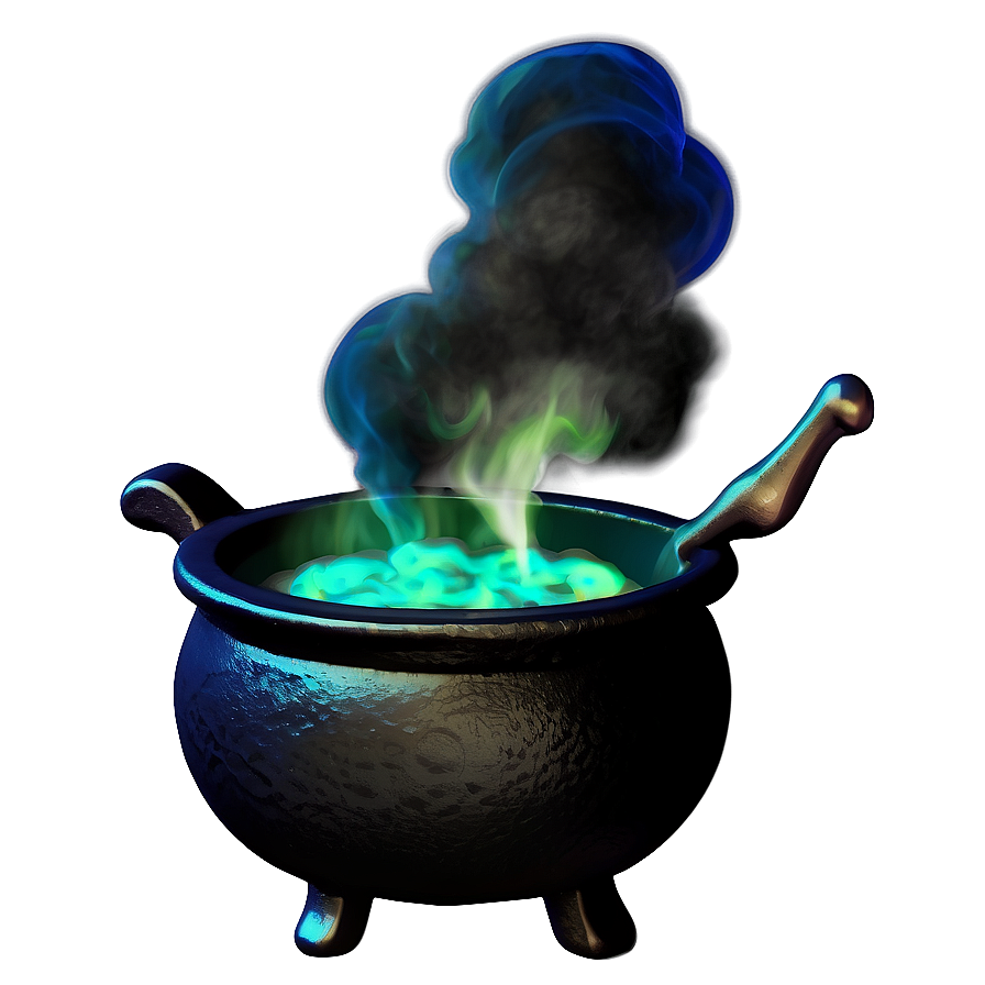 Witch Cauldron With Smoke Png Fux PNG Image