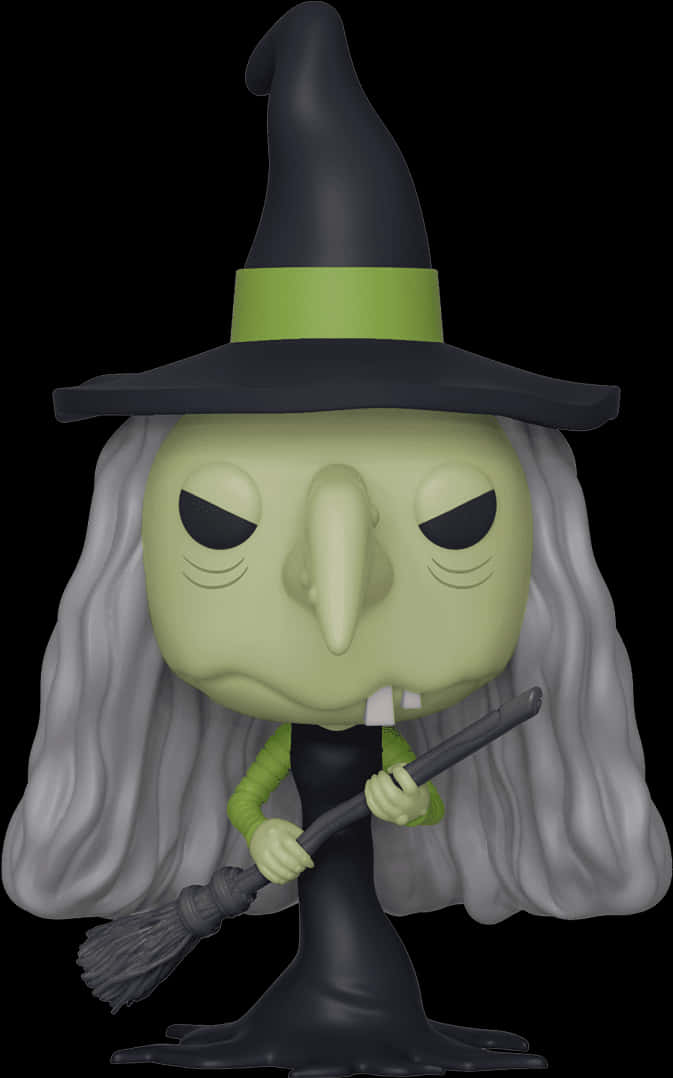 Witch Figure Nightmare Before Christmas PNG Image