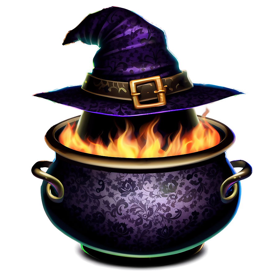 Witch Hat And Cauldron Png 20 PNG Image