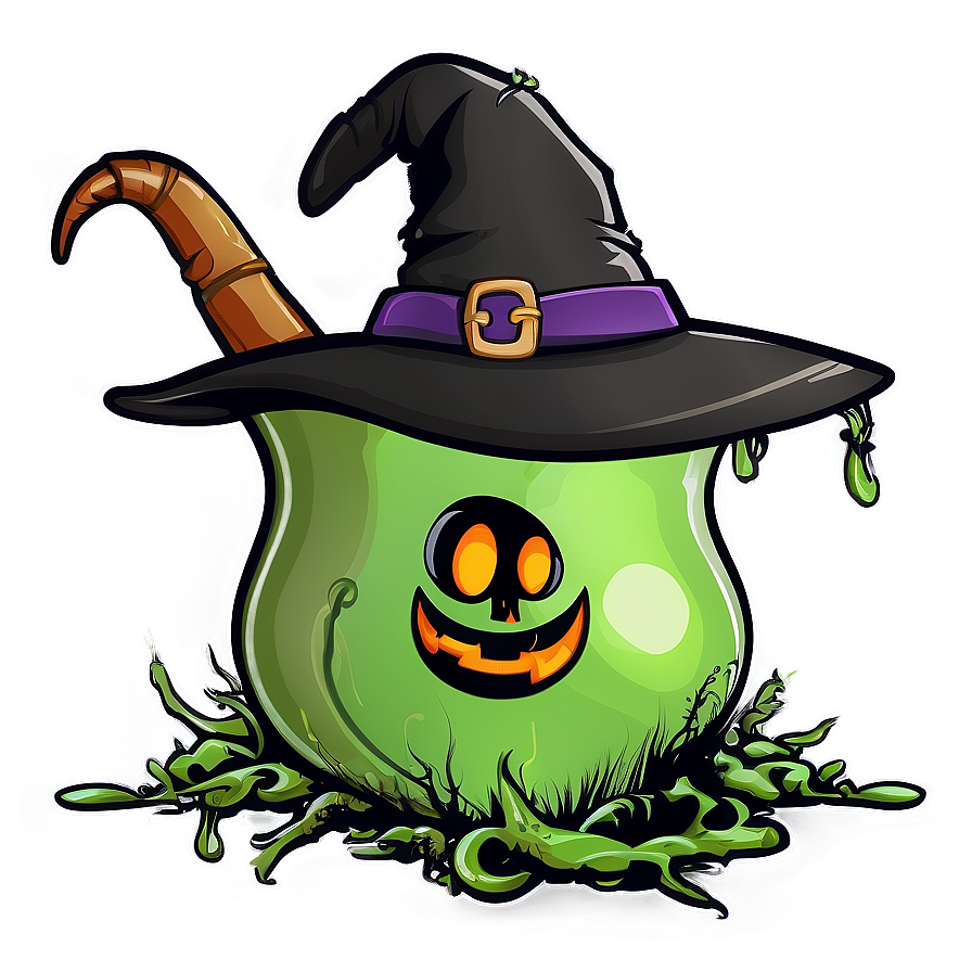 Witch Hat And Cauldron Png 24 PNG Image