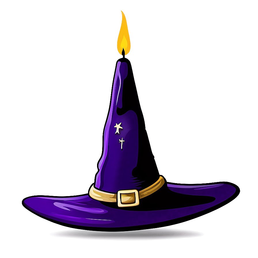 Witch Hat With Candles Png Sjf97 PNG Image