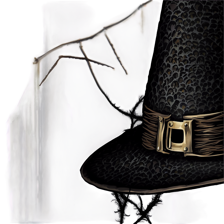 Witch Hat With Cobwebs Png Pbl PNG Image