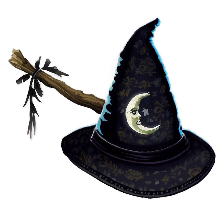 Witch Hat With Moon Png 38 PNG Image