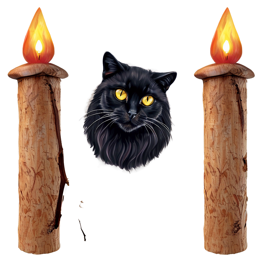 Witch's Black Cat Png Epf PNG Image